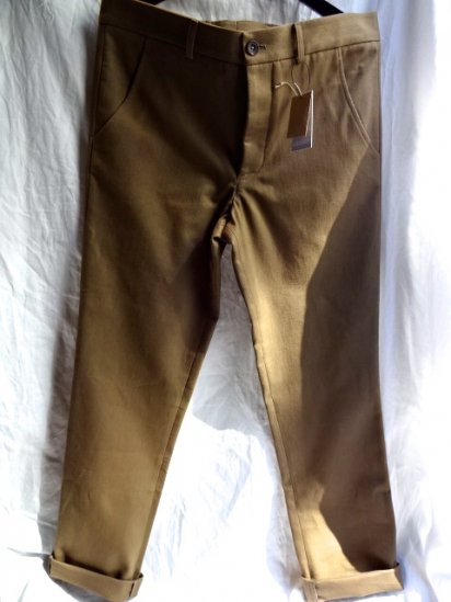 S.E.H KELLY Lancastrian Heavy Cotton Twill Narrow Trousers Made in