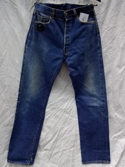 60's Vintage LEVI'S 501 BIG-E Front V & Waist Single 