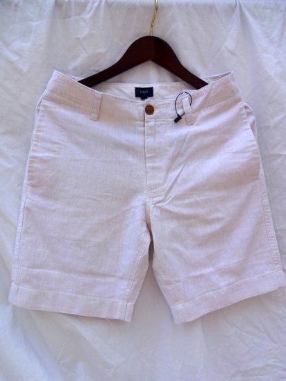 <img class='new_mark_img1' src='https://img.shop-pro.jp/img/new/icons50.gif' style='border:none;display:inline;margin:0px;padding:0px;width:auto;' />J.crew Cotton  Linen Shorts Natural