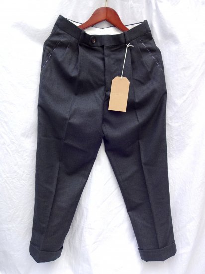 RICHFIELD Made in JAPAN Wool Trousers T-3 Charcoal - ILLMINATE