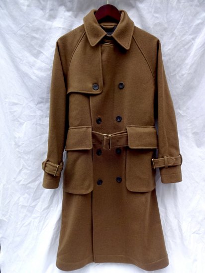 S.E.H KELLY Lancastrian Military Melton Trench Coat Made in England