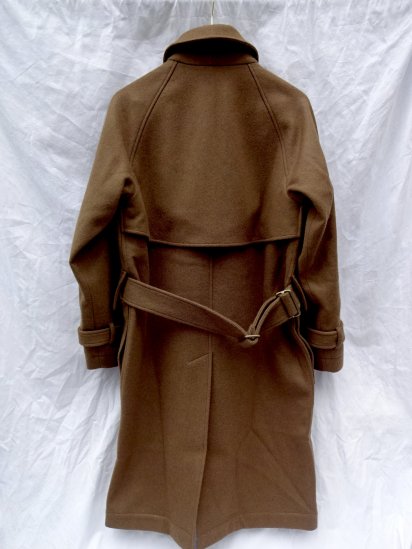 S.E.H KELLY Lancastrian Military Melton Trench Coat Made in