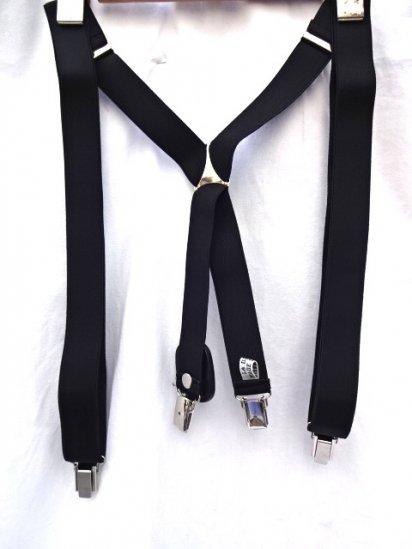 La Ducale Braces Made in Italy Black