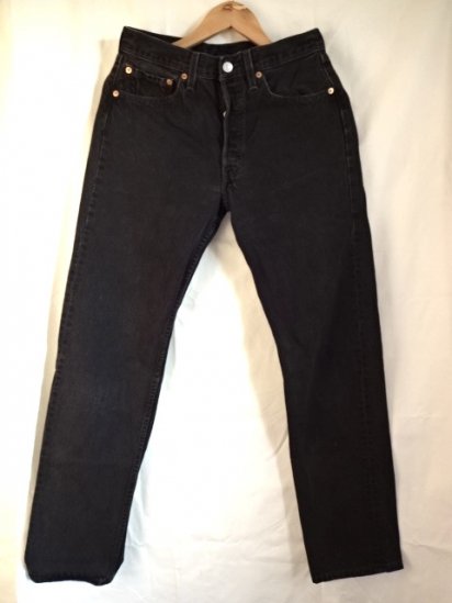 90's Old Levi's 501 Black Made in U.S.A / 8