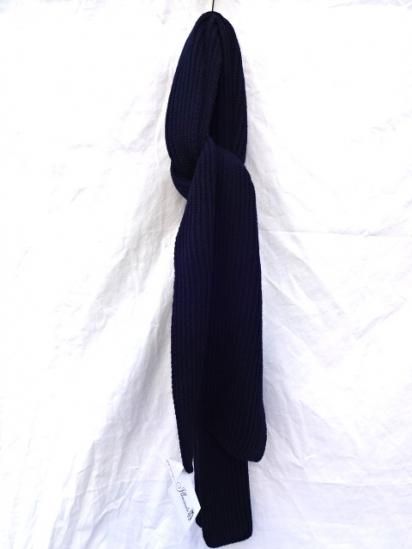 新品タグ付　リアルマッコイズ　MUFFLER, WOOL-KNIT NAVY 未使用品】MUFFLER, WOOL-KNIT NAVY