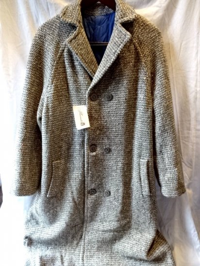 80's Vintage Donegal Tweed Over Coat - ILLMINATE Official Online Shop