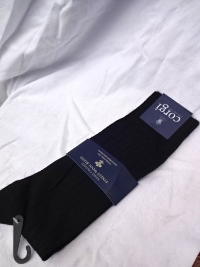 Corgi Wool Socks MADE IN U.K Black