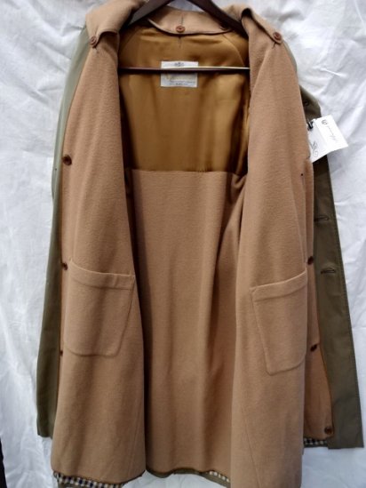 Vintage Aquascutum All Cotton ＆ 1 Panel Sleeve Trench Coat With