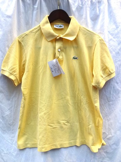 80's Vintage Made in France Lacoste Polo Shirts Yellow / 25