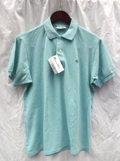 80's Vintage Made in France Lacoste Polo Shirts Heather Mint Green / 26