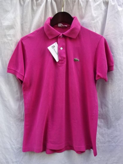 70's Vintage Made in France Lacoste Polo Shirts Pink / 39