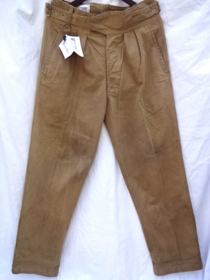 60's Vintage RAF (Royal Air Force) Khaki Drill Trousers