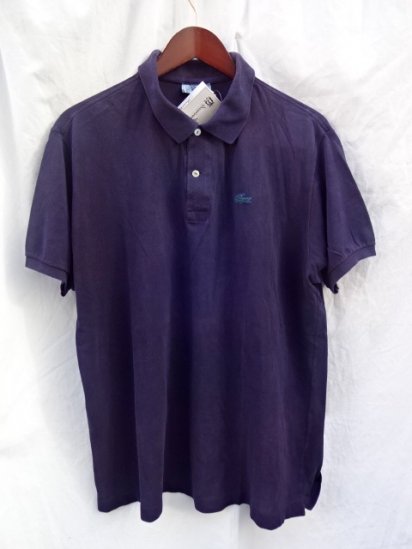 Modesty Industry Black Over Dyed Lacoste Polo Shirts Made in France / 1