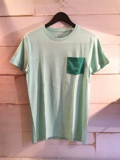 <img class='new_mark_img1' src='https://img.shop-pro.jp/img/new/icons50.gif' style='border:none;display:inline;margin:0px;padding:0px;width:auto;' />J.Crew 2 Tone Pocket Tee Green<BR>SPECIAL PRICE !! 1,900 + Tax