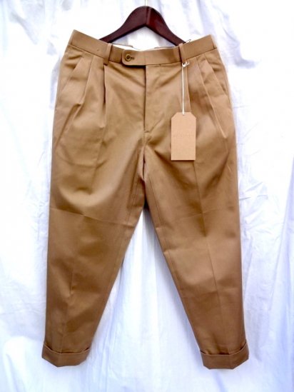 RICHFIELD C-3 Supior Pima Cotton Chino Trousers MADE IN JAPAN Khaki