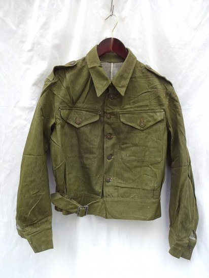 50's Vintage Dead Stock British Army Battledress Uniform <br>Overall Denim Blouses / 11