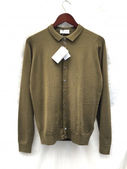 John Smedley Extra Fine Merino Wool Knit PARWISH SHIRTS Made in England Kielder Green