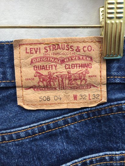 90's Levi's 508 Made in UK Indigo - ILLMINATE Official Online Shop