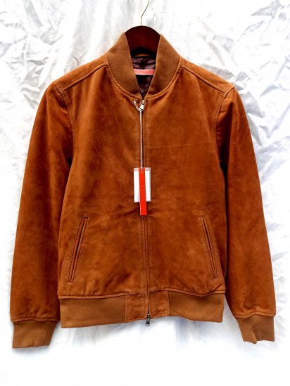 GELLI GOAT SKIN SUEDE BLOUSON MADE IN ITALY Whisky