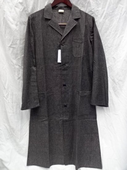 40's Vintage Dead Stock French Black Chambray Coat / 1 - ILLMINATE