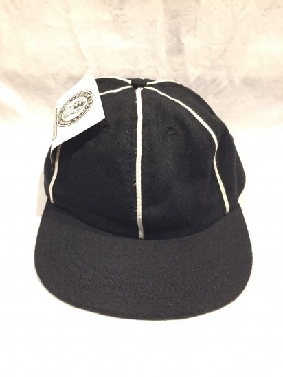 90's Dead Stock Negro League Baseball Cap Reproduct by NLBPA Made in U.S.A Black  White