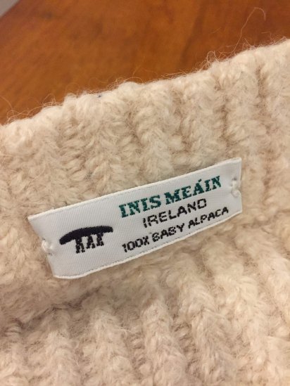 USED INIS MEAIN Alpaca Knit Cap Made in Ireland - ILLMINATE