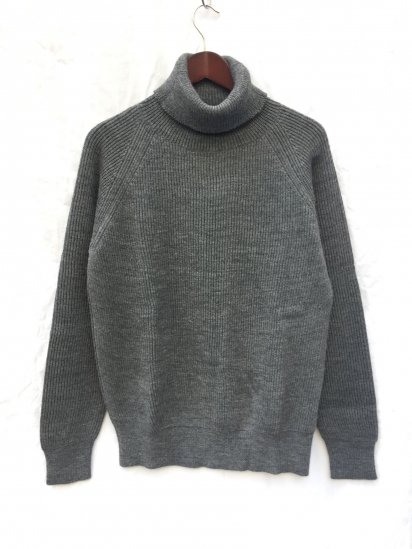 Vincent et Mireille 8GG AZE Knit Turtle Neck Sweater Top Grey