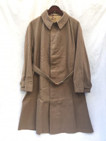 60s ~ Vintage British Army Rain Coat Khaki / 4