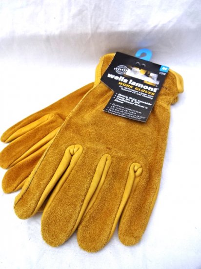 Wells Lamont Leather Glove Yellow