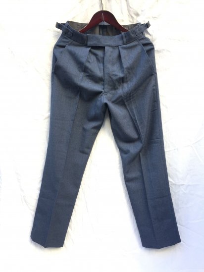 70's ~ Vintage RAF (Royal Air Force) No.1 Dress Trousers Gray Blue