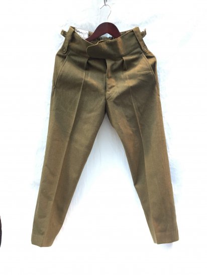 60's ~ Vintage British Army No.2 Dress Trousers Olive 