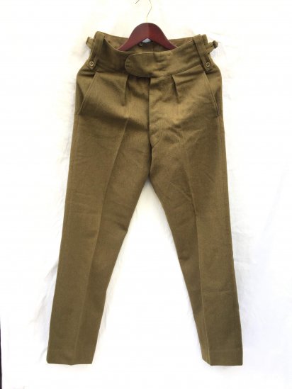 70's ~ Vintage British Army No.2 Dress Trousers Olive - ILLMINATE