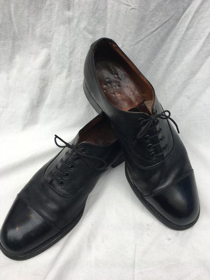 40's Vintage STEAD & SIMPSON CC41 Cap toe Shoes Black - ILLMINATE 
