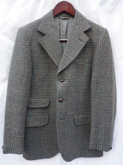 60's Vintage Dunn & Co Tweed Jacket Olive Check - ILLMINATE