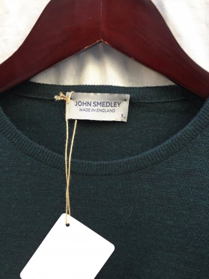 John Smedley Lundy Wool Crew Neck Pullover Made in England Racing