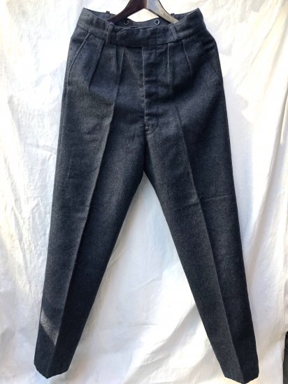 50's Vintage Dead Stock RAF Wool Trousers Blue Grey / 3