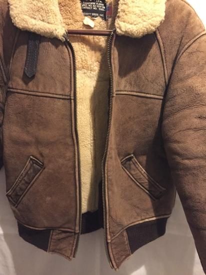 80's Vintage Schott USAF B-6 Type Leataher Jacket Made in U.S. 