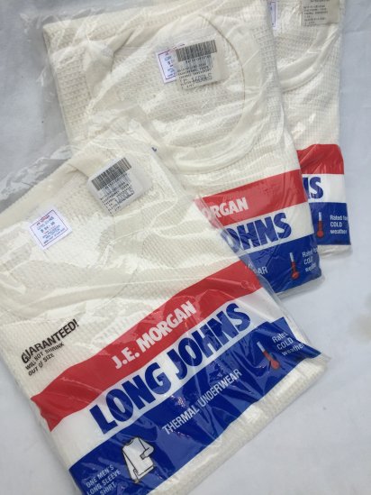 Dead Stock J.E.MORGAN LONG JOHNS Thermal Under Wear Made in U.S.A