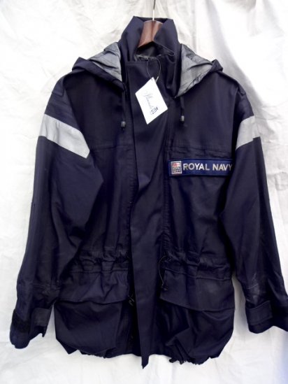 80's  Royal Navy GORE-TEX Jacket Good Condition Dark Navy 160/88