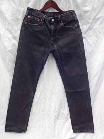 90's Old LEVI'S 501 Black MADE IN U.S.A /16