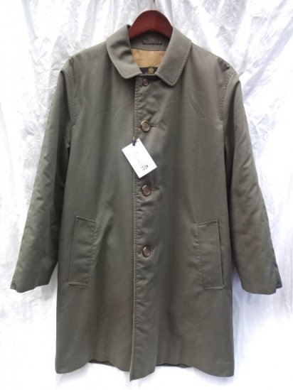 ~ 80's Vintage Grenfell x Lester Bowden Lined Coat Made in ENGLAND Good Condition Olive Khaki / 1