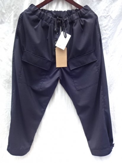 RICHFIELD Military Style Summer Wool Trousers MADE IN JAPAN Dark Navy