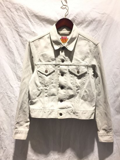 90's OLD Levi's WHITE TAB 70500 Pique Jacket Made in Italy Ivory