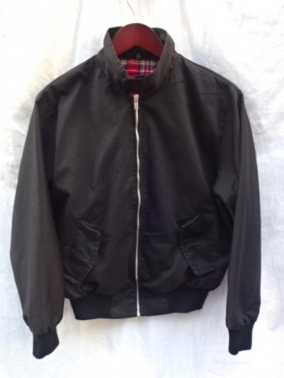 8090's Vintage Old Harrington Jacket MADE IN ENGALND BLACK / 4