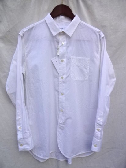 KESTIN HARE Cotton Poplin LIVERPOOL WORK SHIRT White - ILLMINATE