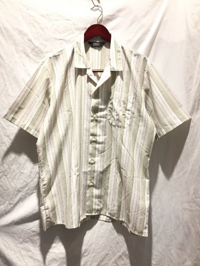 80's ~ 90's Vintage St Michael Open Collar Shirts Stripe