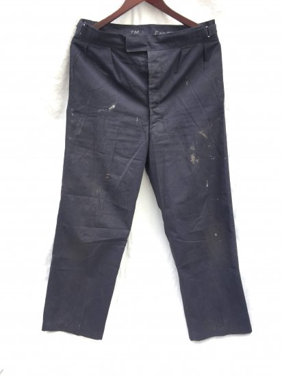 70's Vintage Royal Navy Trousers Navy 13A