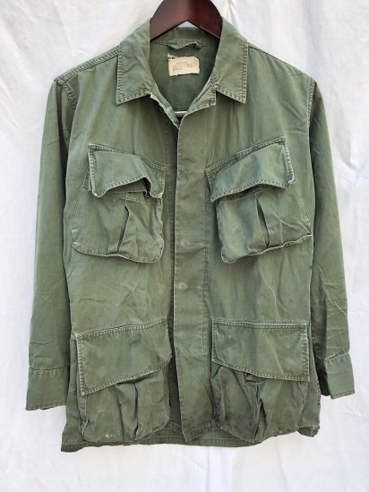 60's Vintage US Army 3nd Pattern Jungle Fatigue Jacket Extra Small
