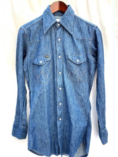 希少　70’s vintage chambray shirt cowboy