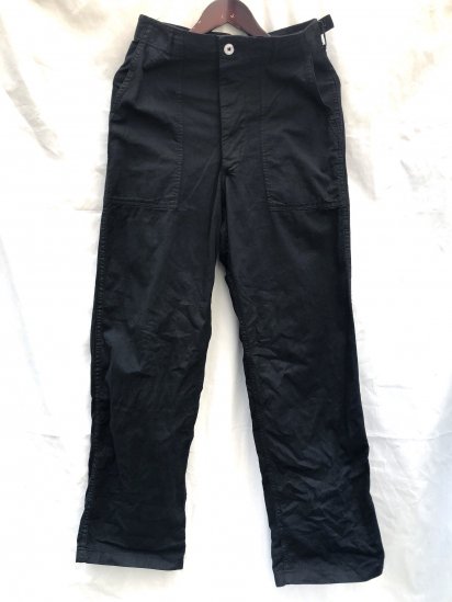 60's Vintage US Military Food Handler Chef Pants Black / 4